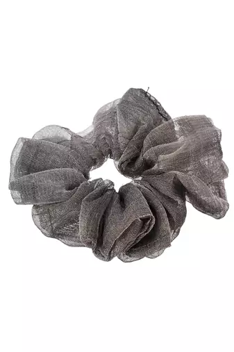 Set of 5 multi colored organza scrunchies ponytail holders