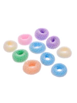 Set of 7 multi colored ponytail holders 3