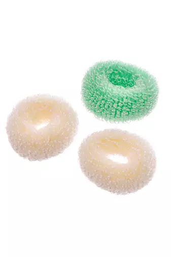 Set of 7 multi colored ponytail holders