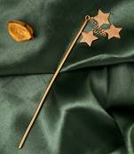 Gold toned beautiful star tasseled hair stick