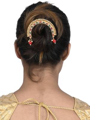 Gold plated traditional wedding hair accessory 1