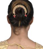 Gold plated traditional wedding hair accessory