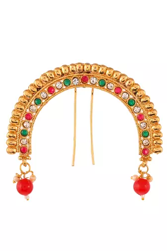 Gold plated traditional wedding hair accessory