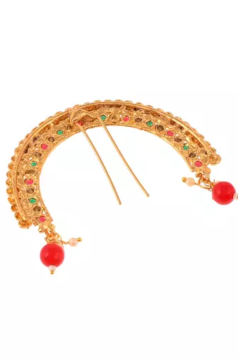 Gold plated traditional wedding hair accessory