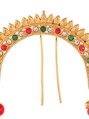 Gold plated traditional wedding hair accessory 2