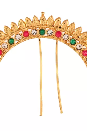 Gold plated traditional wedding hair accessory