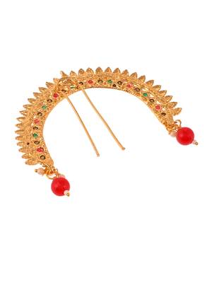 Gold plated traditional wedding hair accessory 3