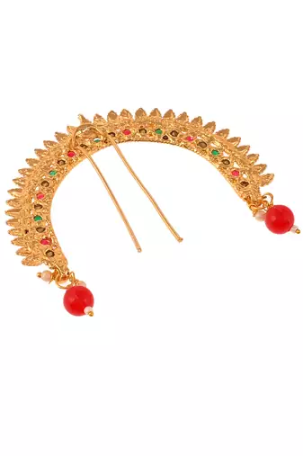 Gold plated traditional wedding hair accessory