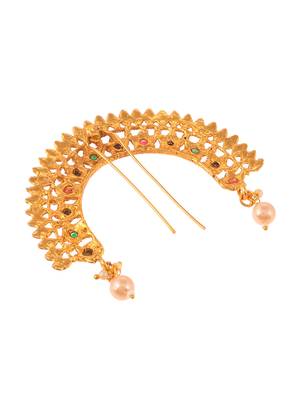 Gold plated traditional wedding hair accessory 2