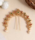 Gold plated traditional wedding hair accessory