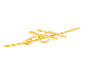 Women gold toned embellished hair accessory 4
