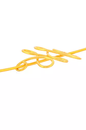 Women gold toned embellished hair accessory