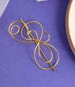 Women gold toned embellished hair accessory