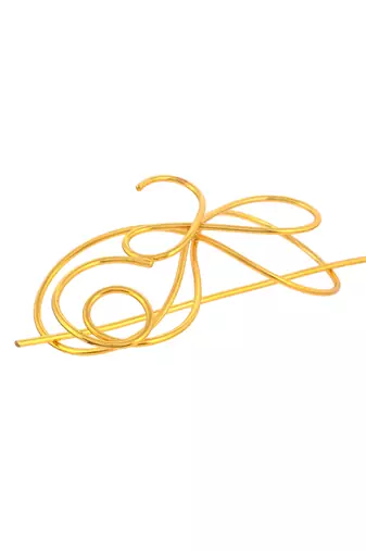 Women gold toned embellished hair accessory