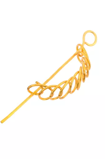 Women gold toned embellished hair accessory