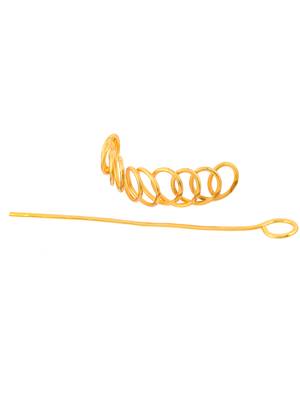 Women gold toned embellished hair accessory 4