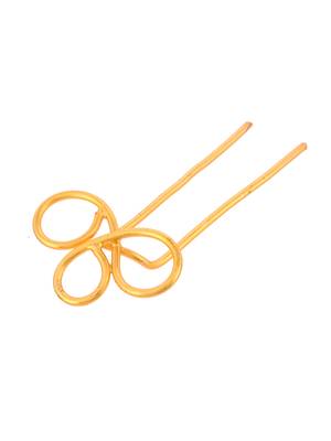Women gold toned embellished hair accessory 3
