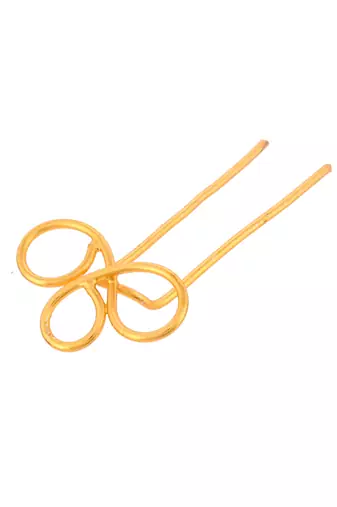 Women gold toned embellished hair accessory