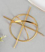 Women gold toned embellished hair accessory