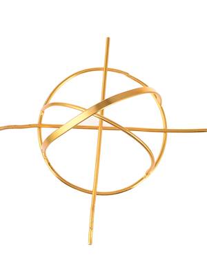 Women gold toned embellished hair accessory 3