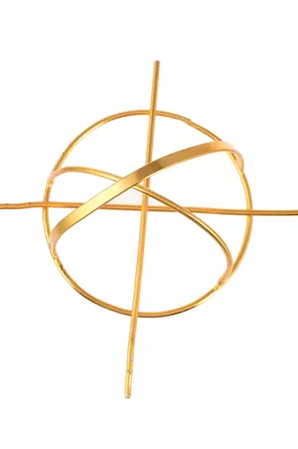 Women gold toned embellished hair accessory