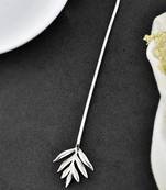 Silver plated hair stick