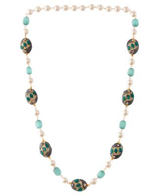 Gold plated multi layered unisex necklace 4