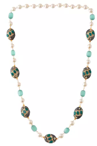 Gold plated multi layered unisex necklace