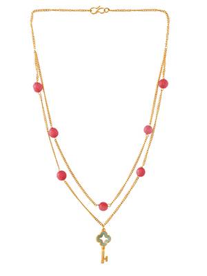 Gold plated chain necklace set 3