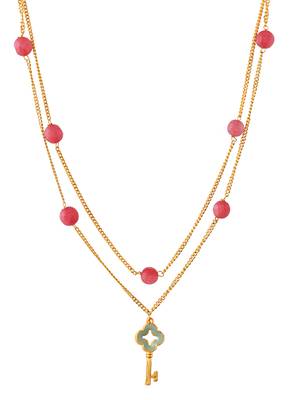 Gold plated chain necklace set 4