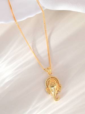 Gold plated tampal necklace set 1