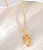 Gold plated tampal necklace set