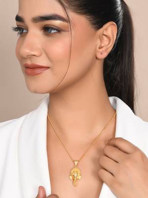 Gold plated tampal necklace set 2
