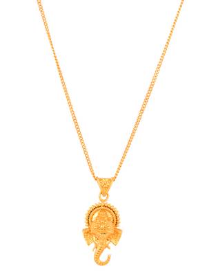 Gold plated tampal necklace set 3