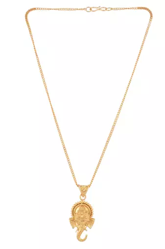 Gold plated tampal necklace set