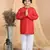 Kidcetra Bandhini Kurta with Pajama - Red
