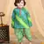 Kidcetra Bandhini Kurta with Leheriya dhoti - Green