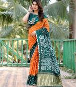 MUSTERD BEAUTIFUL BANDHEJ PRETTY SAREE