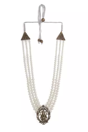 White Ganesha Mala