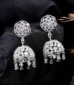 American diamond jhumka earring