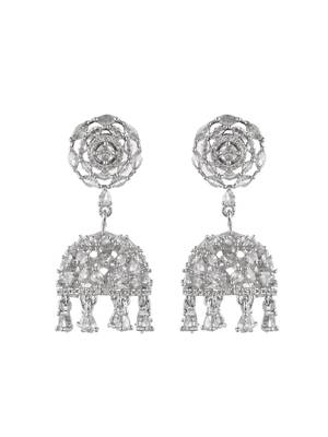 American diamond jhumka earring 3