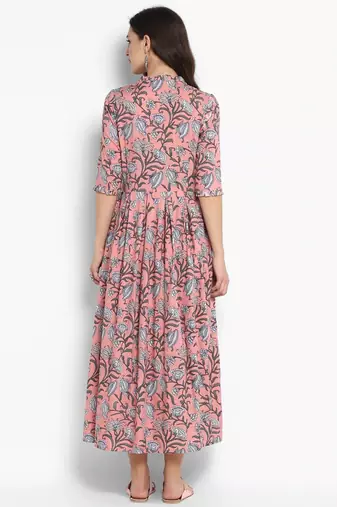 Women Ethnic Floral Dress for Women
