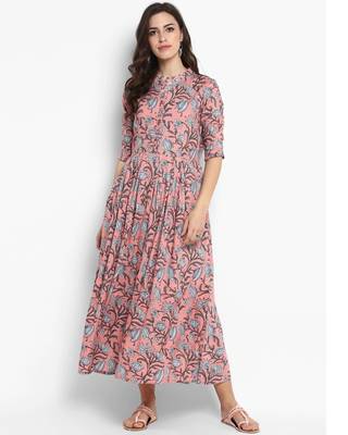 Women Ethnic Floral Dress for Women 5