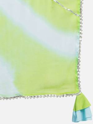 Women Lime Green Kurta Set with Dupatta 8