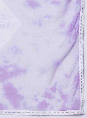 Women Lavender Flared Suit Set with Dupatta 2