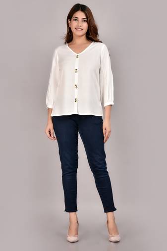Snow White Bluson Top