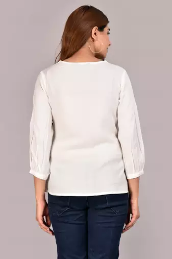 Snow White Bluson Top