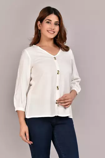Snow White Bluson Top