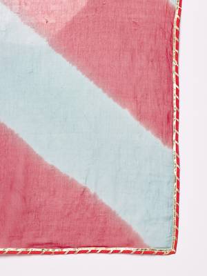 Pine Green Flared Tier Dress with Dupatta Set 7