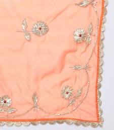 Orange Anarkali Suit Set with Dupatta